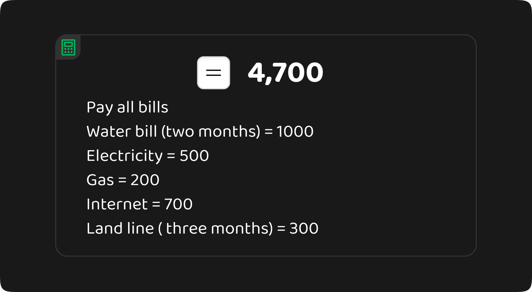 Memory Chat Calculation Memory Box UI preview