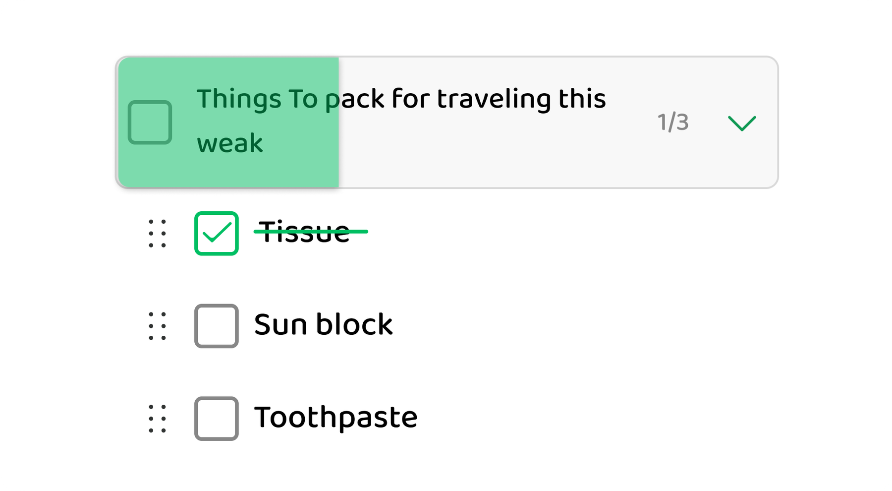 Memory Chat Checklist Memory Box UI preview